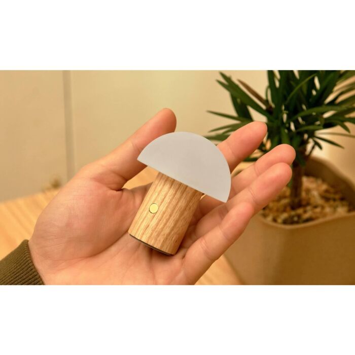 Gingko Alice Mushroom Lamp - White Ash - Super Mini